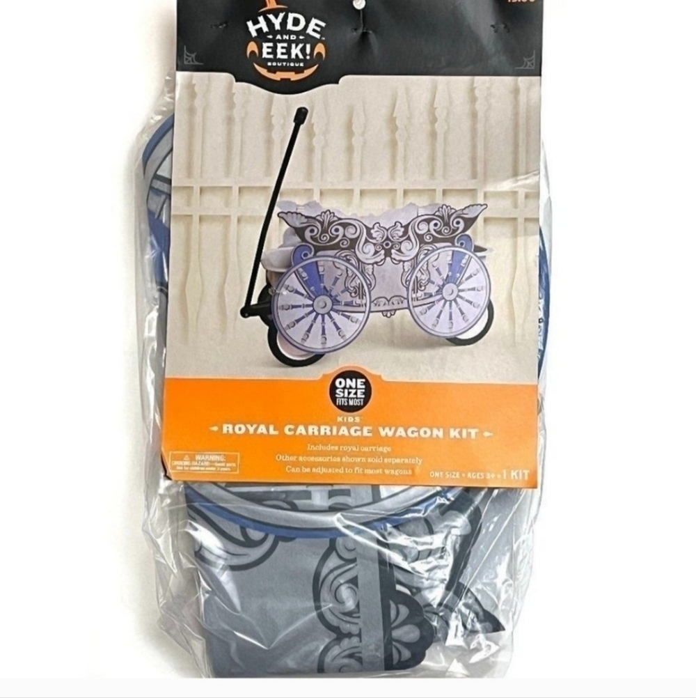 NWT Hyde & Eek! Boutique KIDS' FELT ROYAL CARRIAGE WAGON KIT Halloween Prop New